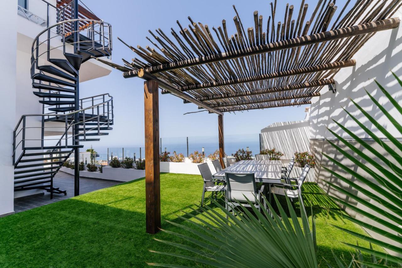 Sunset White Villa - Ocean View, Jakuzzi, Heated Pool, Air-Conditioning, Grill Playa de las Américas Buitenkant foto