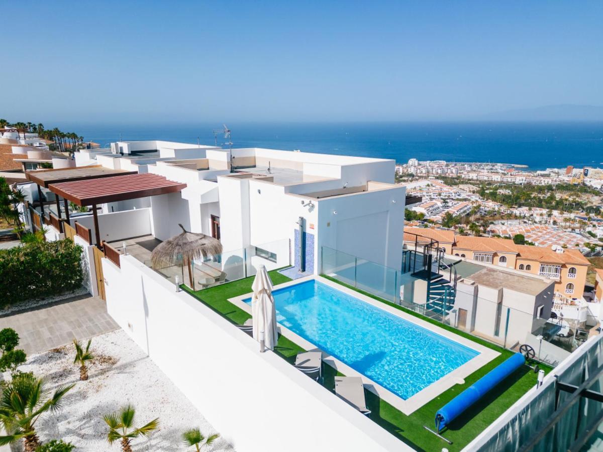 Sunset White Villa - Ocean View, Jakuzzi, Heated Pool, Air-Conditioning, Grill Playa de las Américas Buitenkant foto
